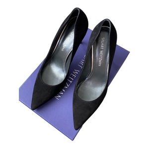 Stuart Weitzman Black Suede Pumps